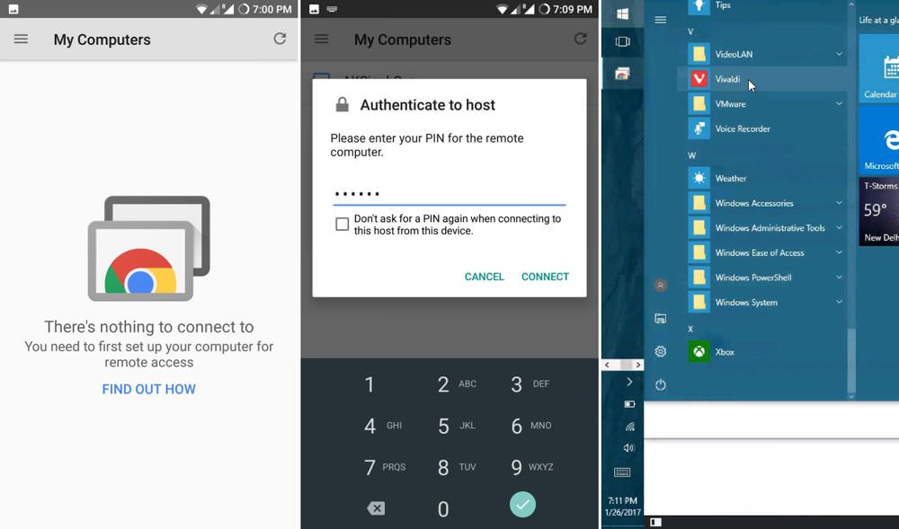 chrome remote desktop host installer linux
