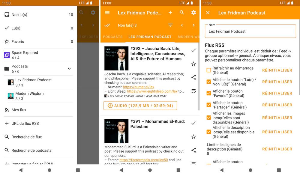 Lecteur RSS hors ligne