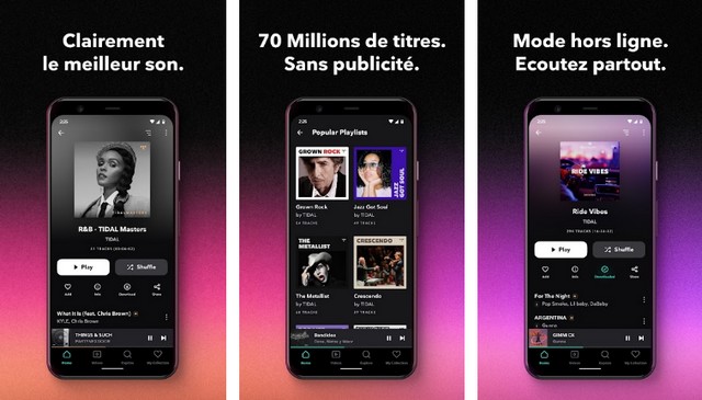 TiDAL - meilleure alternative à Spotify