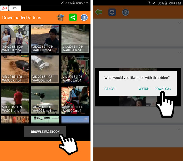 Comment Telecharger Des Videos Facebook Sur Android