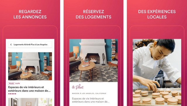 Airbnb - application de voyage