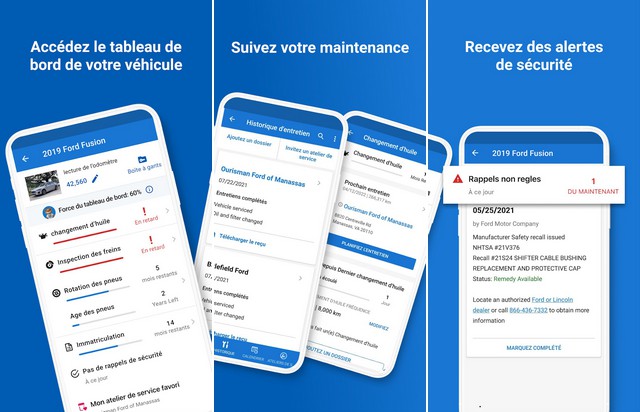 CARFAX Car Care - application à utiliser en voiture