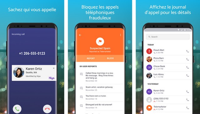 Hiya - application pour bloquer les appels sur Android