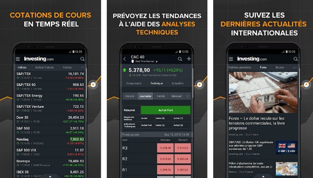 Investing.com - applications d'investissement