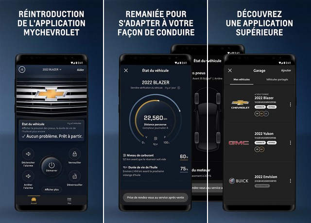 myChevrolet - application à utiliser en voiture