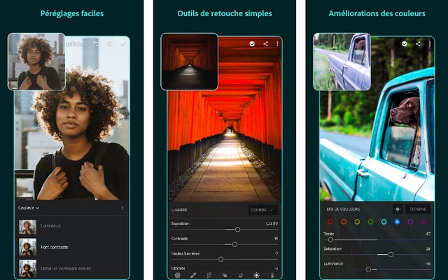 Adobe Lightroom - application Android pour les artistes