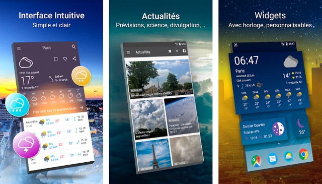 Météo 14 jours - application de camping