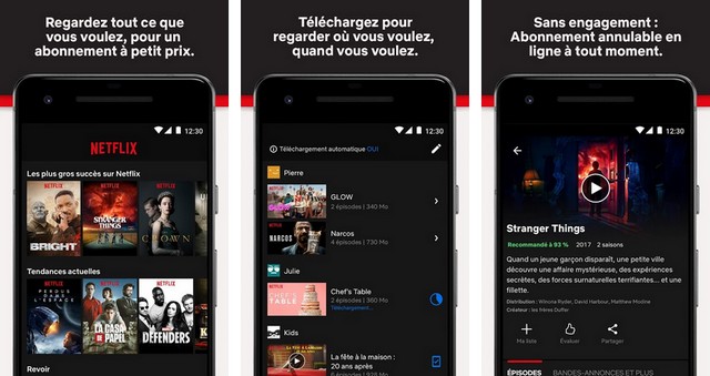 Netflix - applications pour Android TV