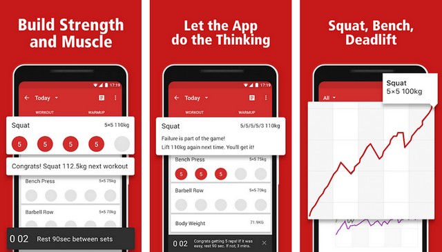Stronglifts 5x5 - Application de santé