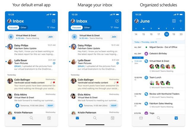 Microsoft Outlook - meilleure application de messagerie