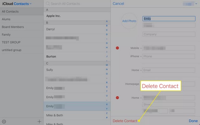 Supprimer les contacts en double sur iPhone