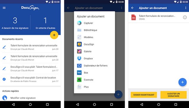 DocuSign - lecteur PDF pour Android