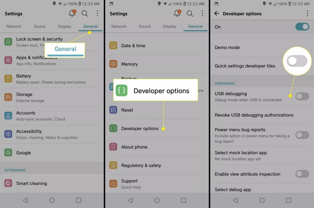 Sauvegarder des fichiers Android via USB
