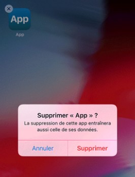 supprimer des applications sur iPhone