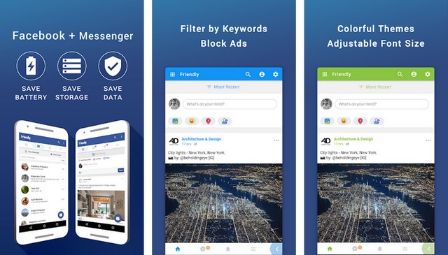 Friendly for Facebook - alternatives à l'application Facebook