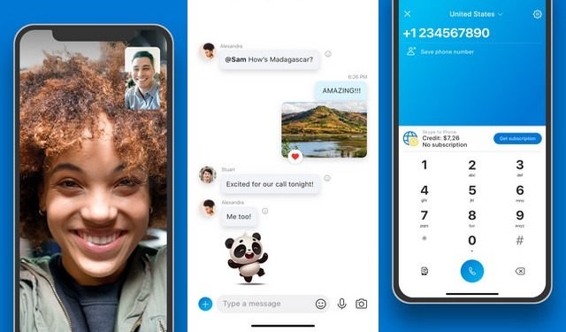 Skype - application de chat vidéo