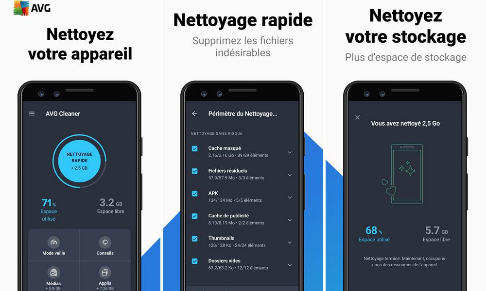 AVG Cleaner - application Android pour libérer de l'espace