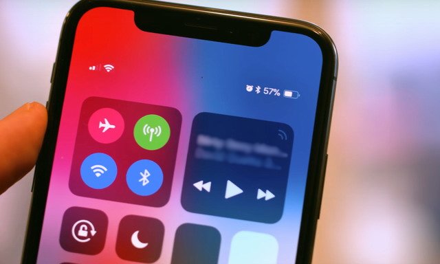 Iphone x comment afficher pourcentage batterie