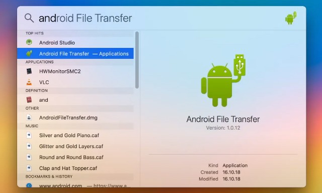 Transférer des fichiers entre Android et Mac à l'aide d'Android File Transfer