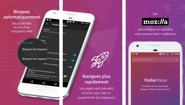 Firefox Focus - navigateurs Android