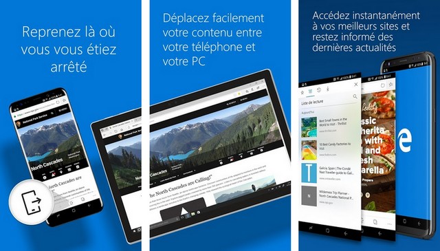 Microsoft Edge - navigateurs Android