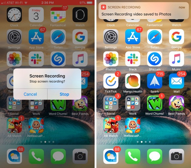 Arrêtez votre enregistrement d'écran