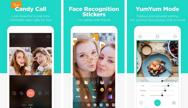 Candy Camera - meilleure application de selfies