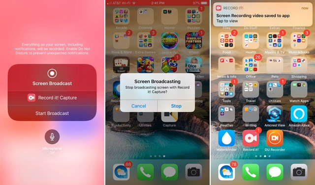 Record it - enregistrer écran de son iPhone