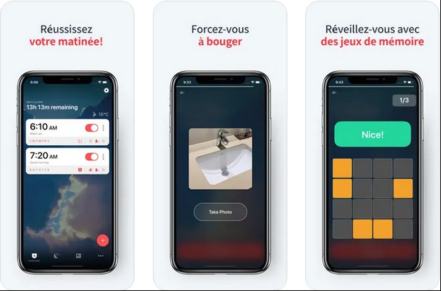 Alarmy - meilleure application de réveil