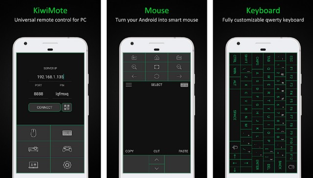 KiwiMote - application Android pour contrôler votre PC