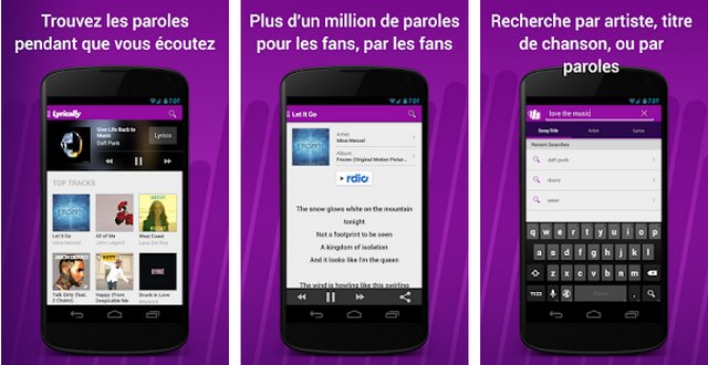 4 meilleures applications Android pour les paroles de chansons