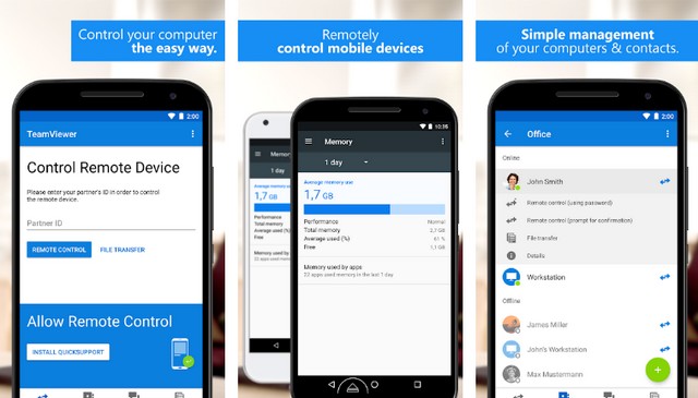 TeamViewer - application Android pour contrôler votre PC