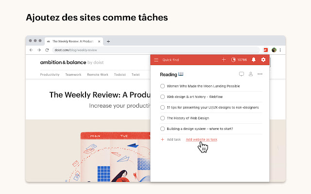 Todoist pour Chrome