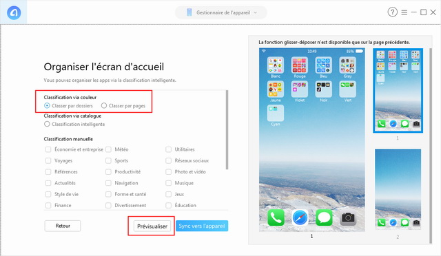 Comment organiser votre écran d'accueil d'iPhone depuis l'ordinateur