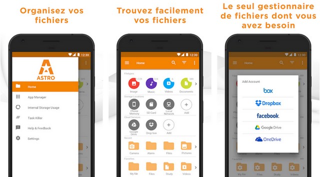 ASTRO Gestionnaire de fichiers