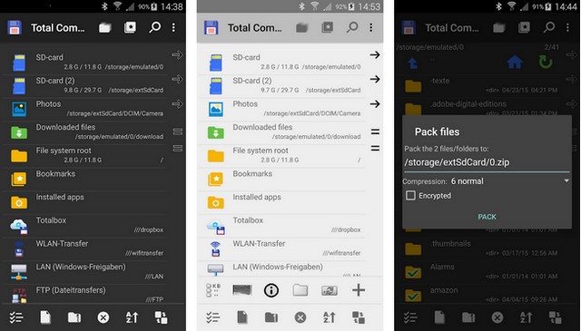 Total Commander - meilleure gestionnaire de fichiers Android