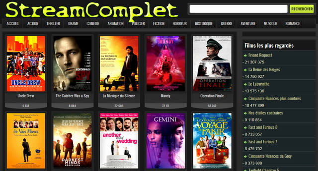 Streamcomplet - meilleurs site de streaming