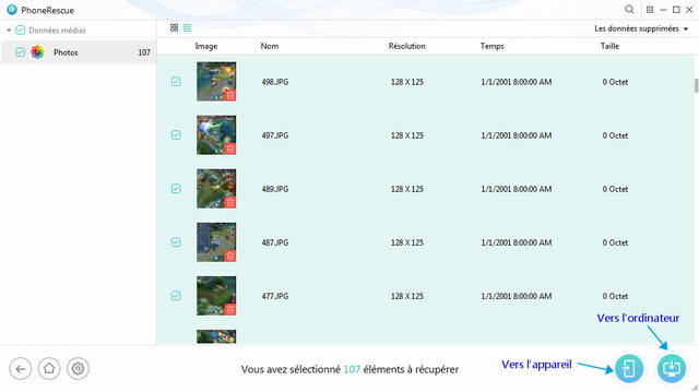Récupérer les photos effacées sur iPhone