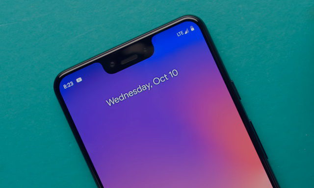 cacher l'encoche sur le Pixel 3 XL