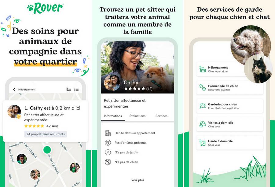 Rover - Gardes d'animaux