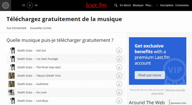 Last.fm - meilleur site pour télécharger de la musique