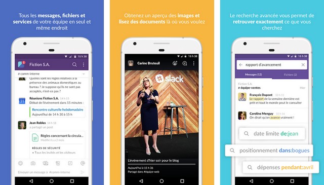 Slack - applications de messagerie instantanée