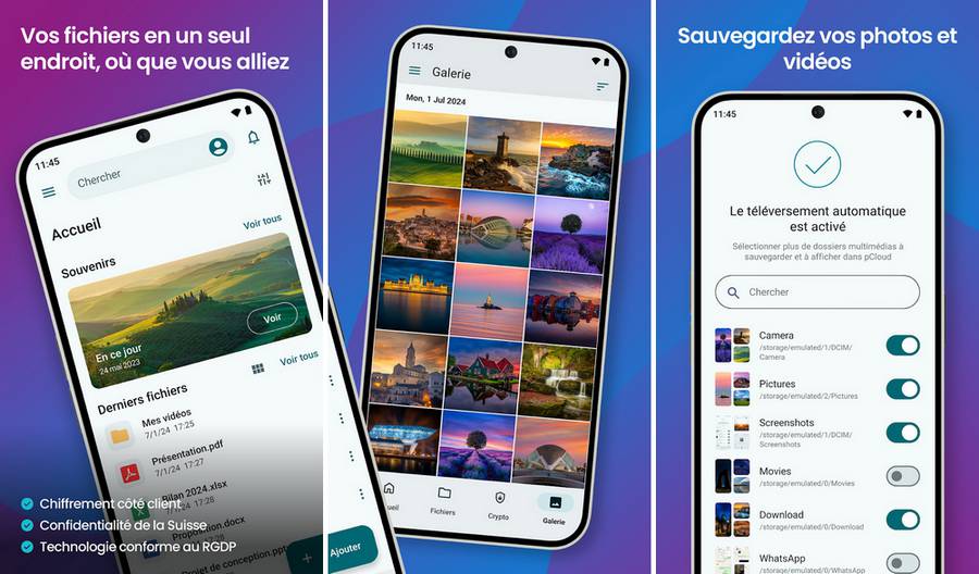 pCloud - application pour sauvegarder vos données