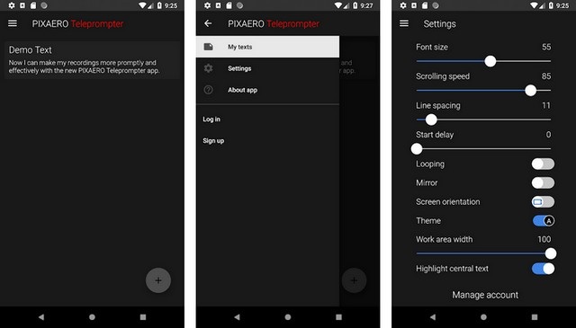 PIXAERO Teleprompter