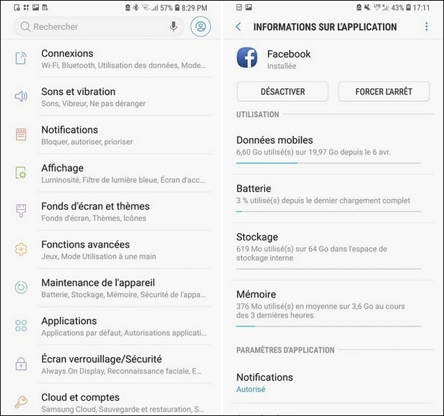 déplacer des applications vers carte SD sur Galaxy Note 9