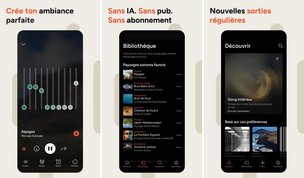 myNoise - meilleure application de bruit blanc