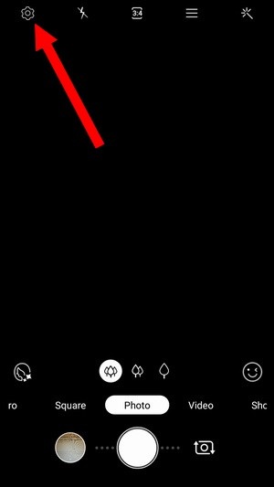 paramètres de l'appareil photo du Galaxy S10