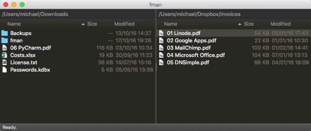 fman - alternatives à l'explorateur de fichiers Windows