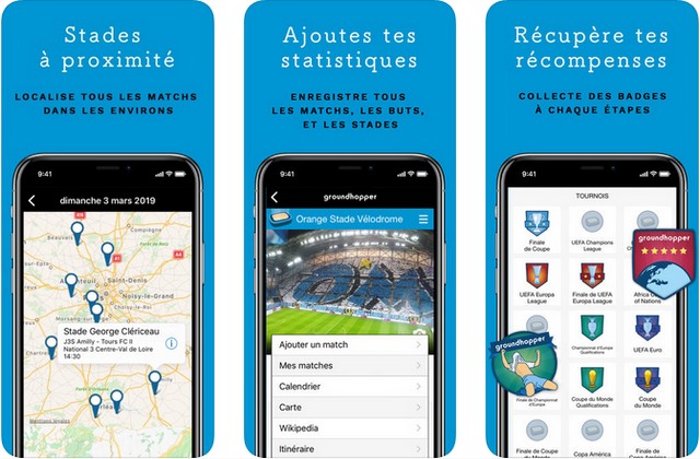 Groundhopper - application de football