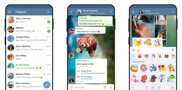 Telegram Messenger - alternative à iMessage pour Android